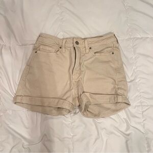 Old Navy Tan Jean Shorts Casual Cotton Blend